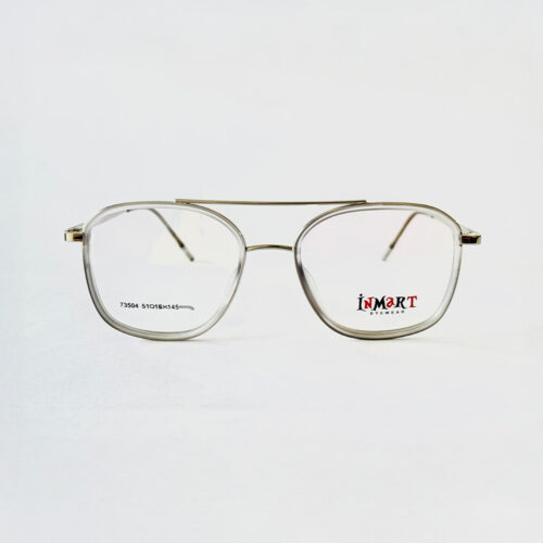 Silver Square Rimmed Eyeglasses for Men and Women