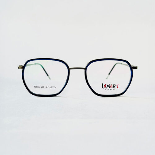 Blue Square Rimmed Eyeglasses for Men and Women
